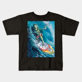 Alien Surfer Kids T-Shirt